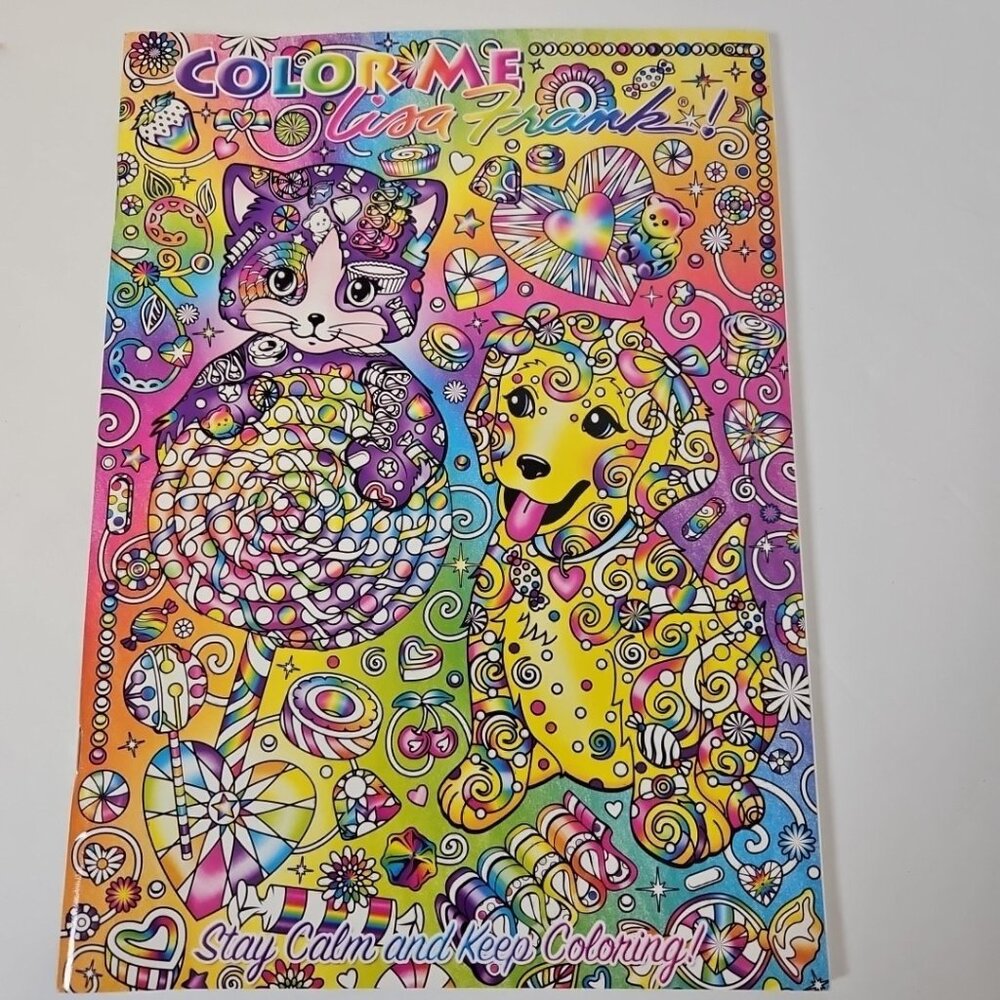 Lisa Frank Bendon Coloring Book Stay Calm & Keep Coloring Activity Adult/Child